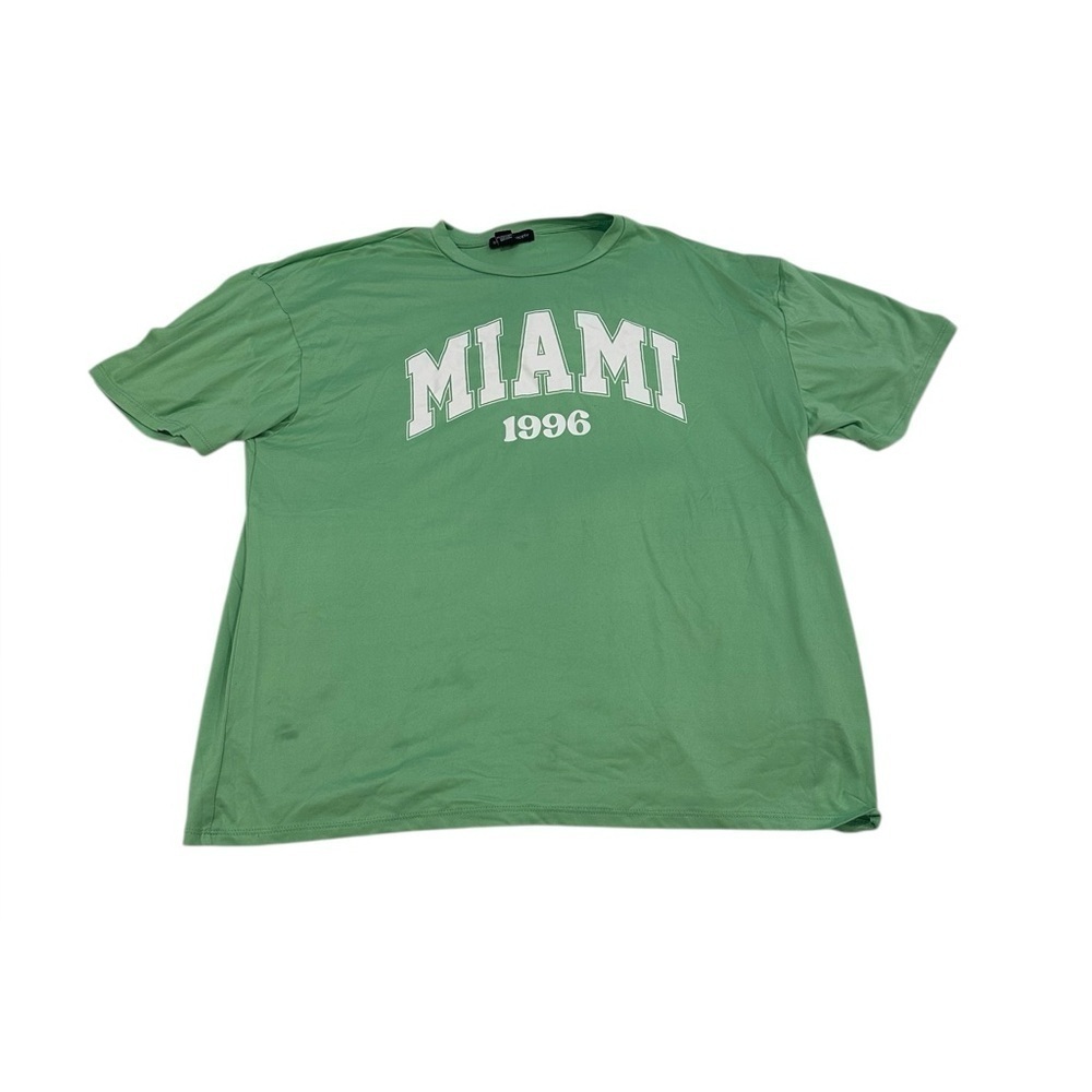 Streetwear Society Women’s Miami 1996 Green T-Shirt Large